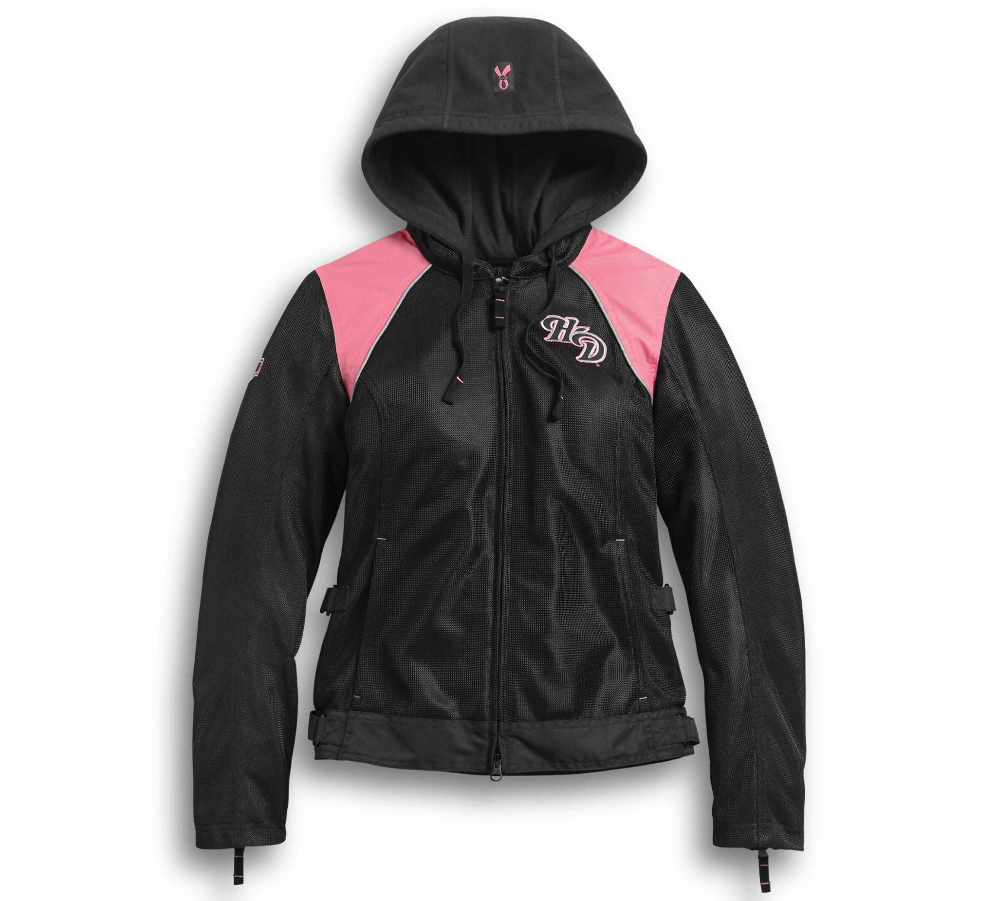 L, Pink Ambiance Womens Lightweight Windbreaker Track Jacket 
